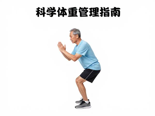 中老年有氧计划,屈膝舒缓动作,科学体重管理指南