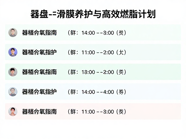 游泳骑行交替,器械有氧指南,滑膜养护与高效燃脂计划
