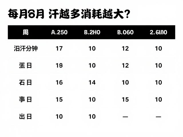 每周150分钟运动,出汗越多消耗越大?耗能参考指南