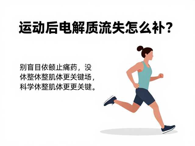 运动后电解质流失怎么补?别盲目依赖止痛药,科学休整肌体更关键
