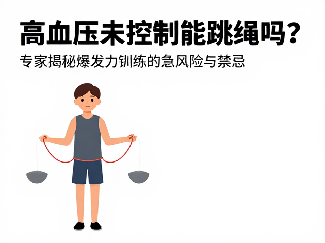 高血压未控制能跳绳吗?专家揭秘爆发力锻炼的风险与禁忌