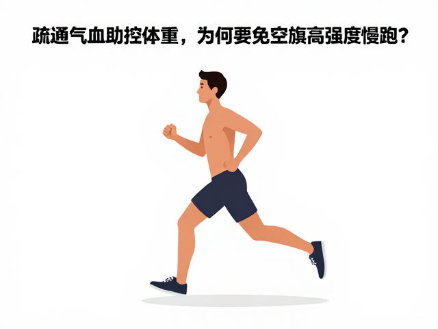 疏通气血助控体重，为何要避免空腹高强度慢跑？