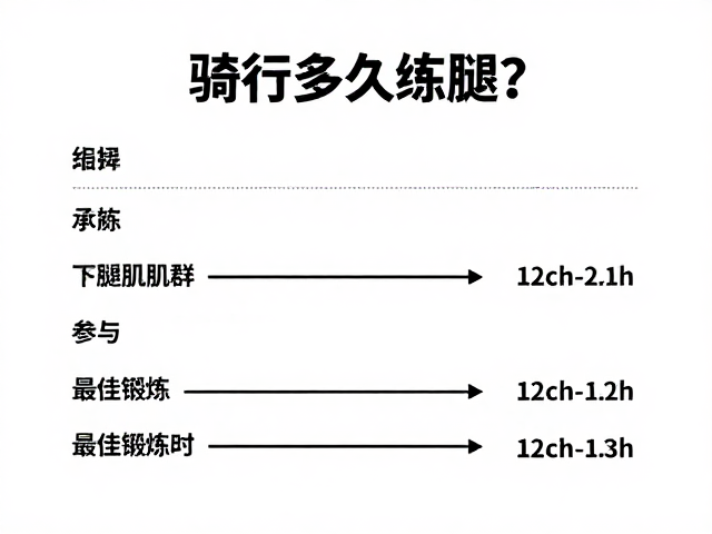 骑行多久练腿?详解下肢肌群参与与最佳锻炼时长