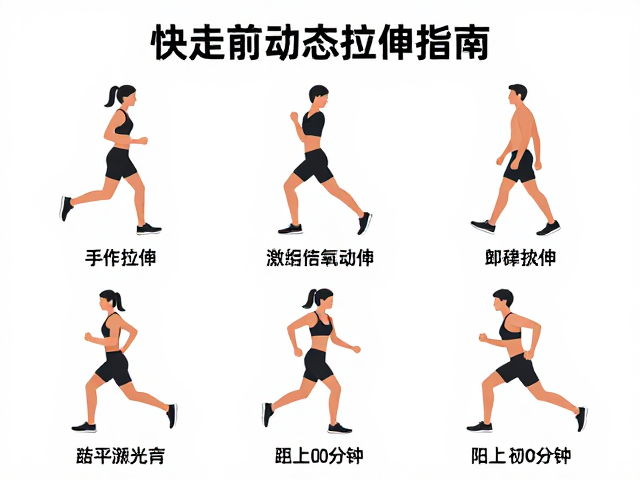 拒绝拉伤！快走前的动态拉伸指南，激活有氧运动状态