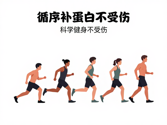循序渐进运动,前热身后补蛋白,科学健身不受伤
