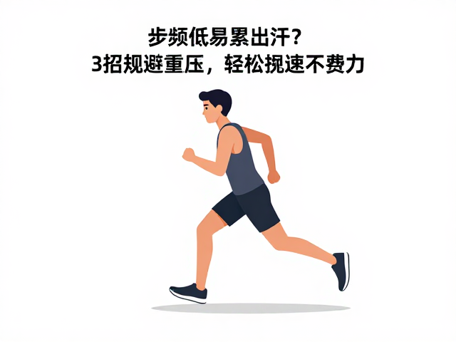 步频低易累出汗？3招规避重压，轻松提速不费力