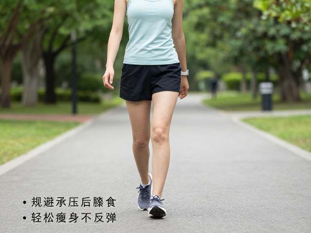 公园平路快走,规避承压伤膝,避免训练后暴食,轻松瘦身不反弹
