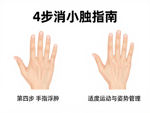 新手入门课，如何快速褪去手指浮肿？4步消水肿指南