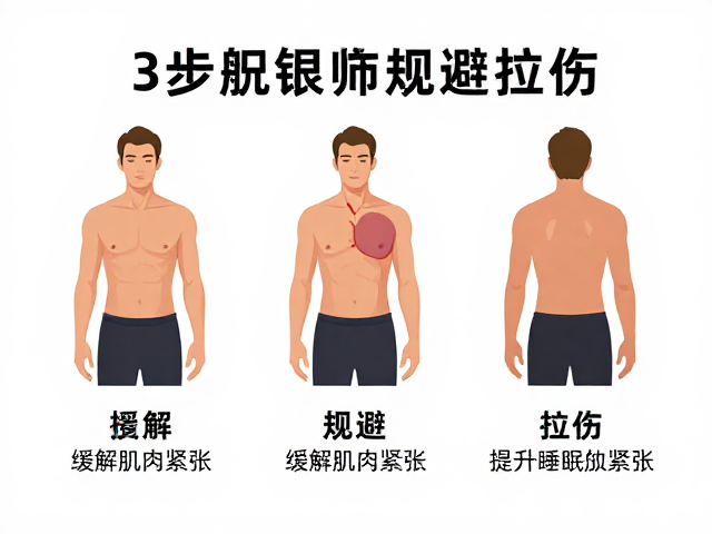缓解肌肉紧张,3步规避拉伤,提升睡眠放松度