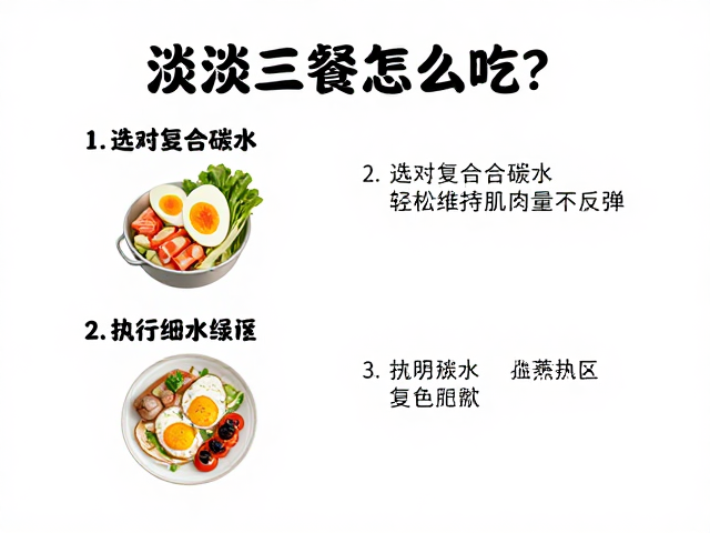 清淡三餐怎么吃?选对复合碳水,轻松维持肌肉量不反弹
