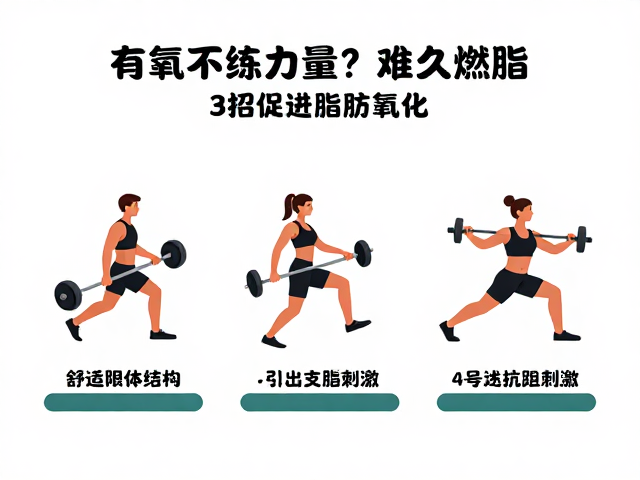 只做有氧不练力量?难持久燃脂!3招促进脂肪氧化