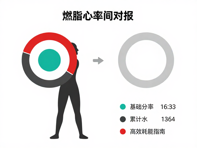 燃脂心率区间对照，分段累计运动高效耗能指南