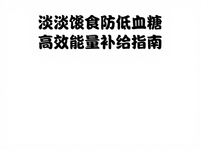清淡进食防低血糖,高效能量补给指南
