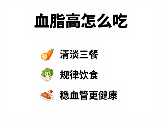 血脂高怎么吃?清淡三餐,规律饮食,稳住血管更健康