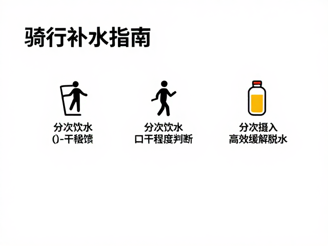 骑行补水指南，分次饮水与口干程度判断，高效缓解脱水