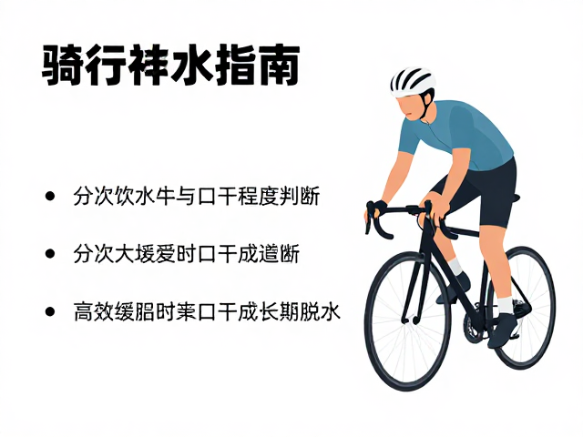 骑行补水指南，分次饮水与口干程度判断，高效缓解脱水