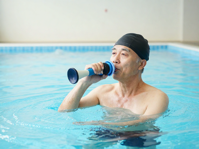 中老年健身,室内恒温泳池如何安全增强肺活量?