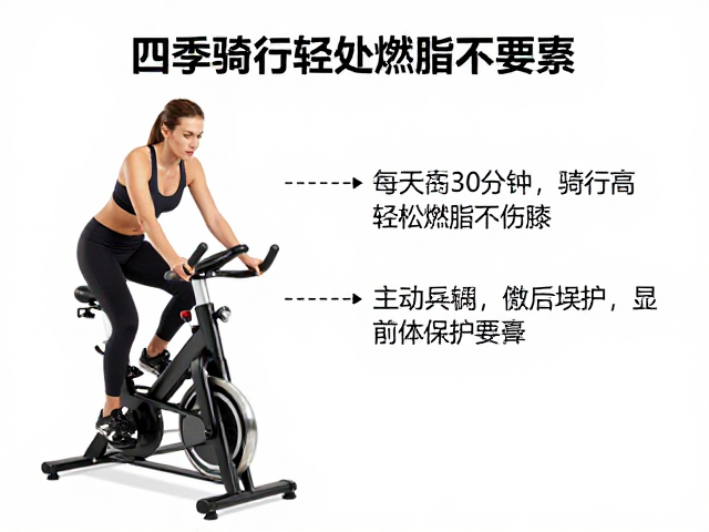 四季可练!每天30分钟高踏频骑行,轻松燃脂不伤膝