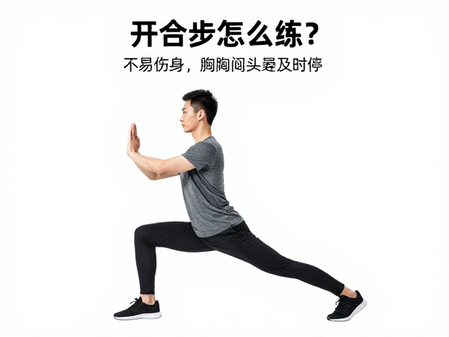 开合步怎么练?不易伤身,胸闷头晕及时停,安全健身指南