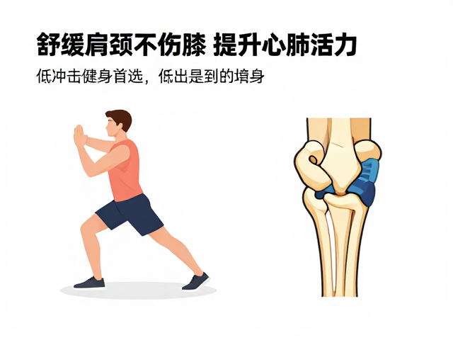 舒缓肩颈不伤膝，提升心肺活力，低冲击健身首选
