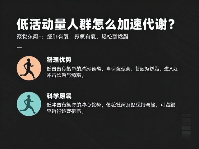 低活动量人群怎么加速代谢?试试低冲击有氧,轻松高效燃脂