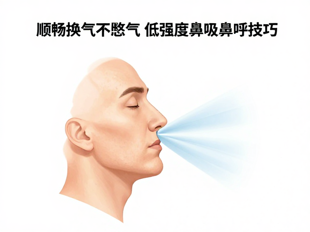 顺畅换气不憋气,低强度鼻吸鼻呼技巧,轻松提升呼吸效率