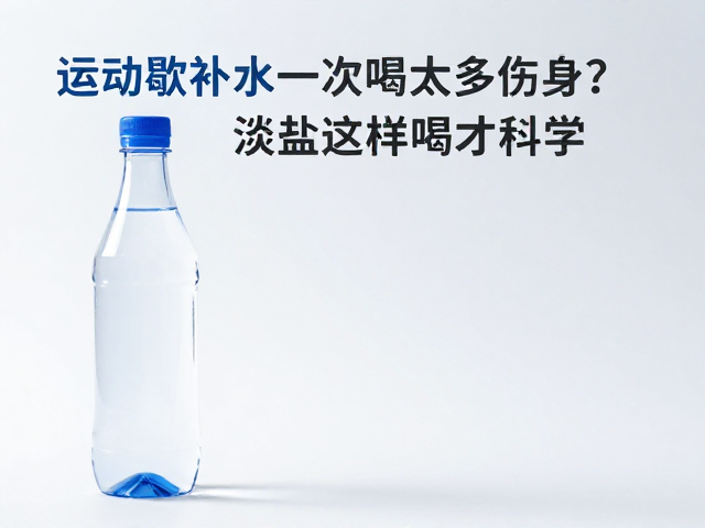运动间歇补水一次喝太多伤身?淡盐水这样喝才科学