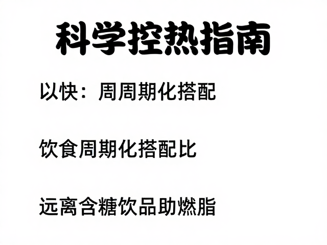 科学控热指南,饮食周期化搭配,远离含糖饮品助燃脂