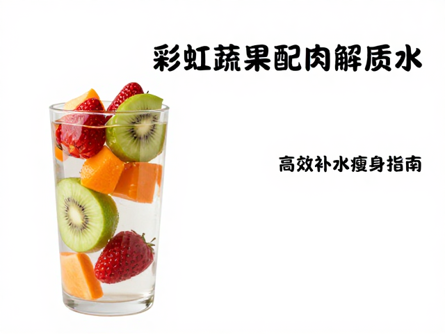 低热进食法,彩虹蔬果配电解质水,高效补水瘦身指南