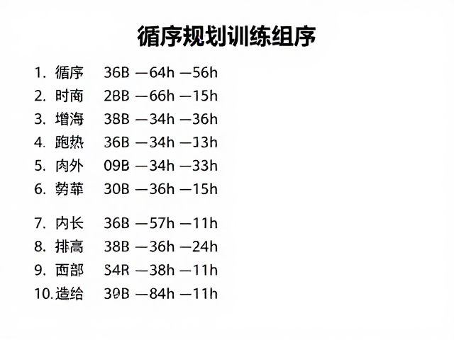 循序增加组数和时长，调动全身提升心肺耐力