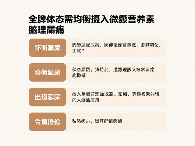恢复体态需均衡摄入微量营养素,出现漏尿疼痛请停止