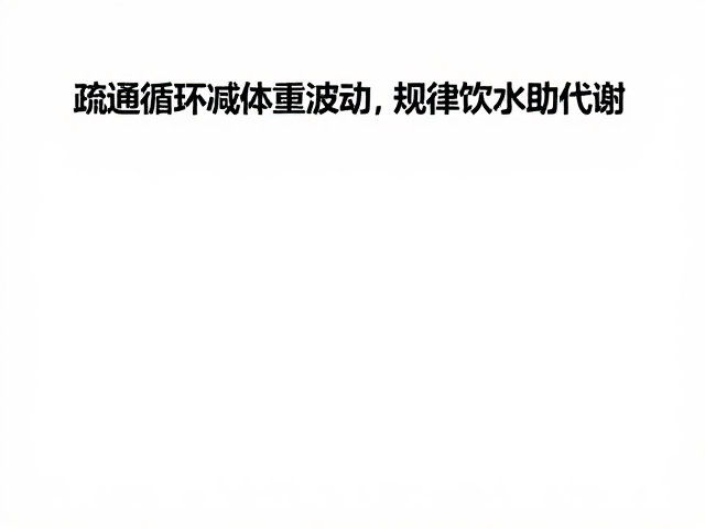 疏通循环减体重波动,规律饮水助代谢