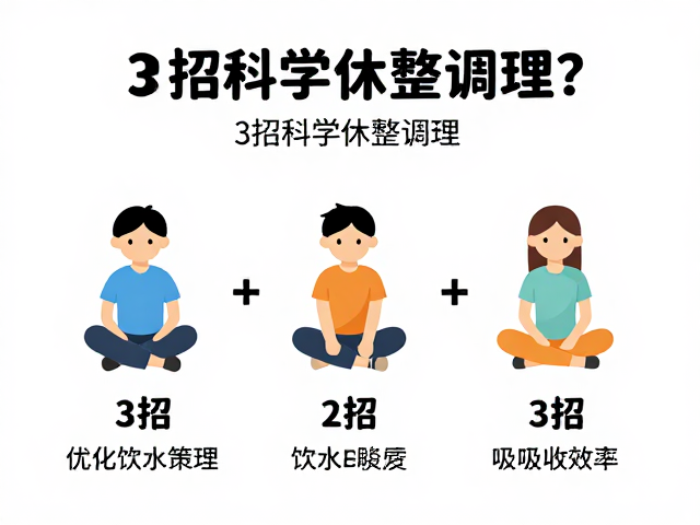 休息日久坐不动如何补充电解质？3招科学休整调理