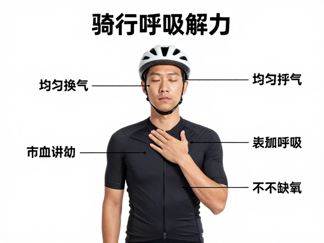 骑行呼吸技巧,均匀换气与腹式呼吸,提升耐力不缺氧