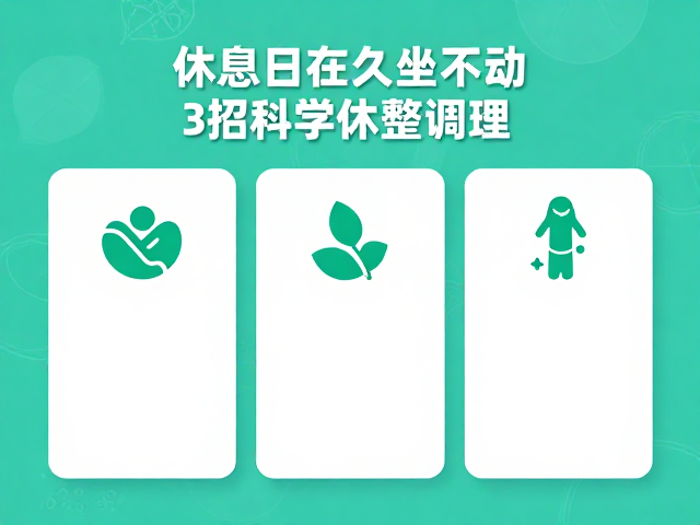 休息日久坐不动如何补充电解质？3招科学休整调理