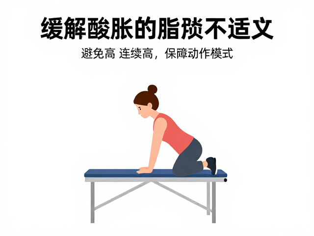 缓解酸胀不适!避免连续高负荷训练,保持正确动作模式