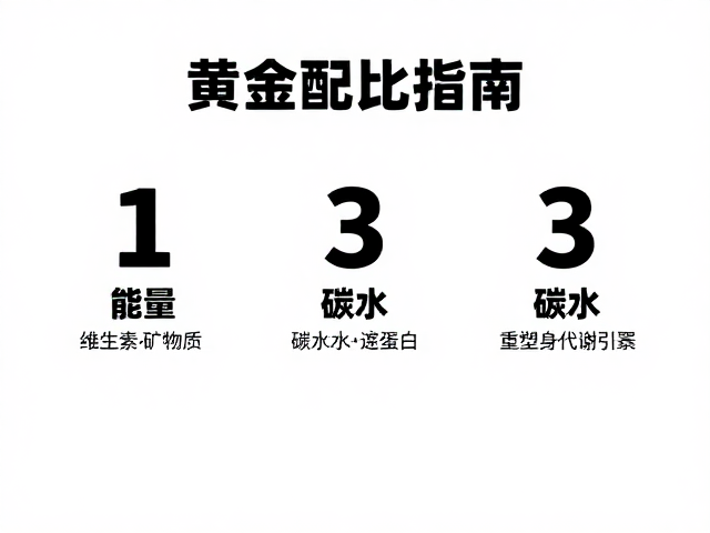 补足能量与维生素矿物质,碳水蛋白3,1黄金配比指南