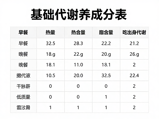 如何看营养成分表?合理分配热量,计算基础代谢吃出好身材
