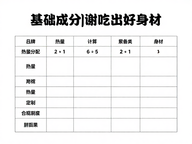 如何看营养成分表?合理分配热量,计算基础代谢吃出好身材