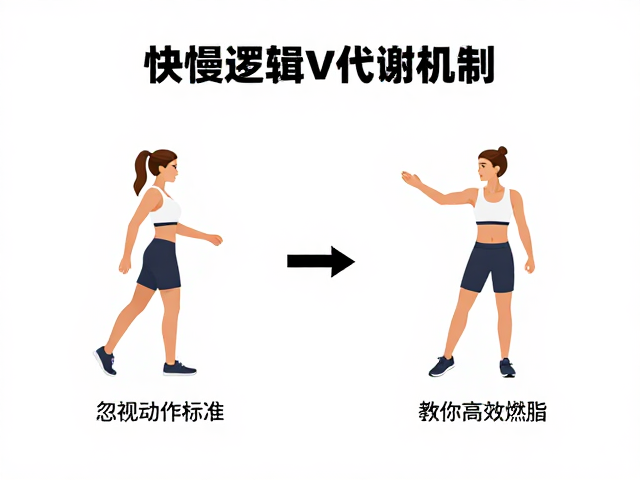 快慢交替练法,忽视动作标准难提高代谢,教你高效燃脂