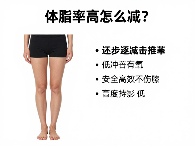 体脂率高怎么减？逐步减重推荐低冲击有氧，安全高效不伤膝