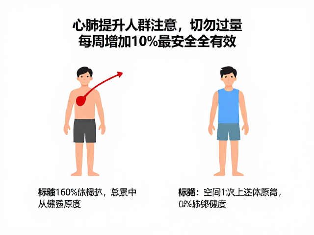 心肺提升人群注意,切勿过量,每周增加10%最安全有效