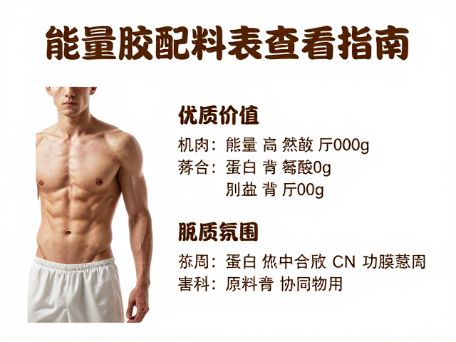 运动后肌肉修复吃什么?能量胶配料表查看指南