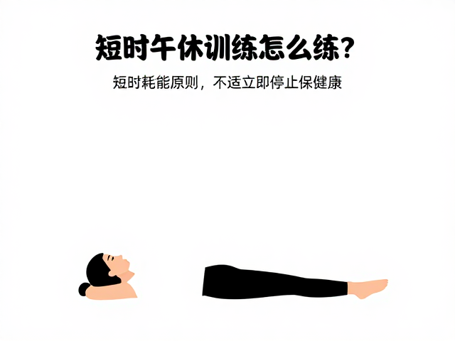 短时午休训练怎么练?遵循短时耗能原则,不适立即停止保健康