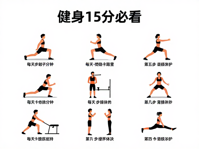 健身初学者必看，每天15分钟，轻松燃烧卡路里练出优美体态