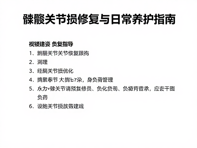 跑团康复指导,骶髂关节损伤修复与日常养护指南
