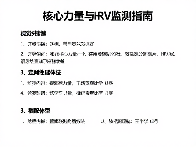 备赛规划，核心力量与HRV监测的科学搭配指南