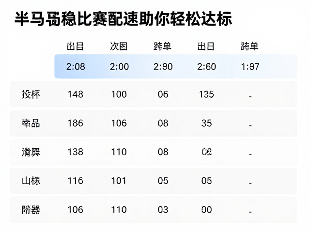 半马稳定比赛配速,科学配速练习法,助你轻松达标