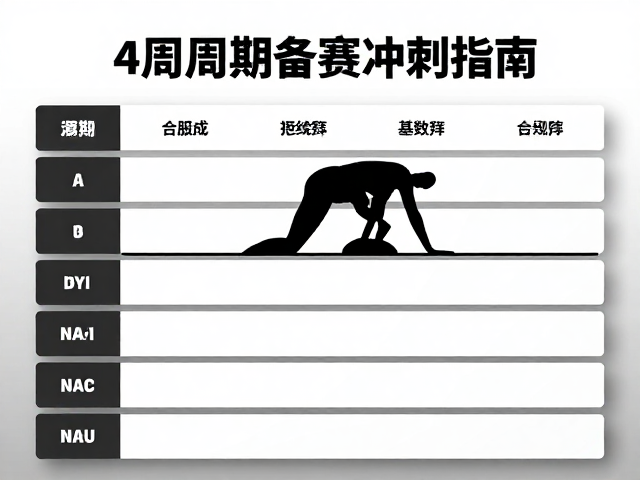 臀腿力量训练,冲线节奏,4周周期备赛冲刺指南