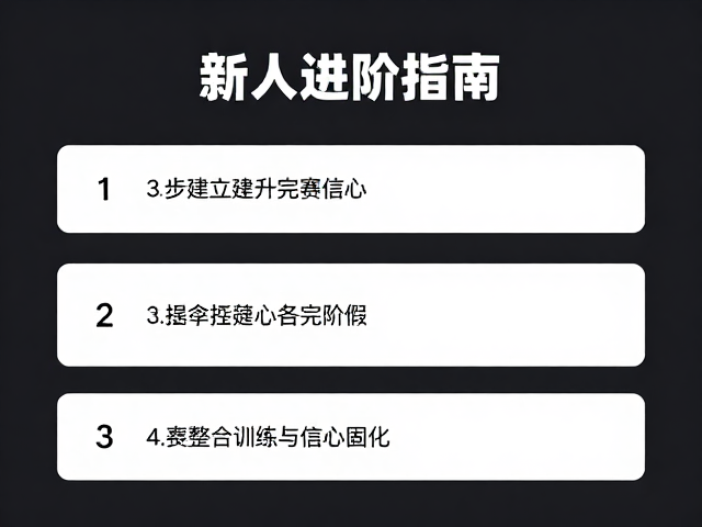 新人进阶指南,3步建立完赛信心,科学提升基础耐力